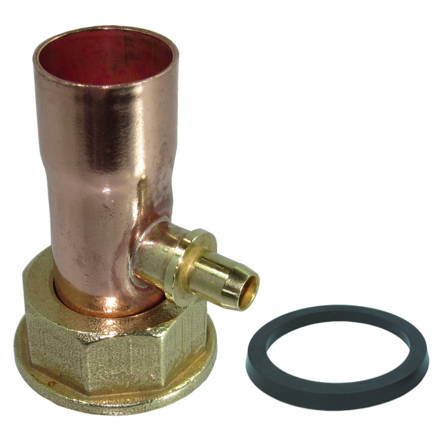RACCORD COMPTEUR POUR GAZ AVEC PRISE SOUDÉ DOUILLE CUIVRE